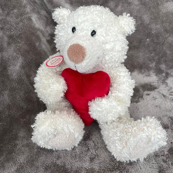 Hallmark Hug Me Squeeze Me Love Me Bear Plush 11” Animated Heartly Stuffed Toy - Picture 4 of 13